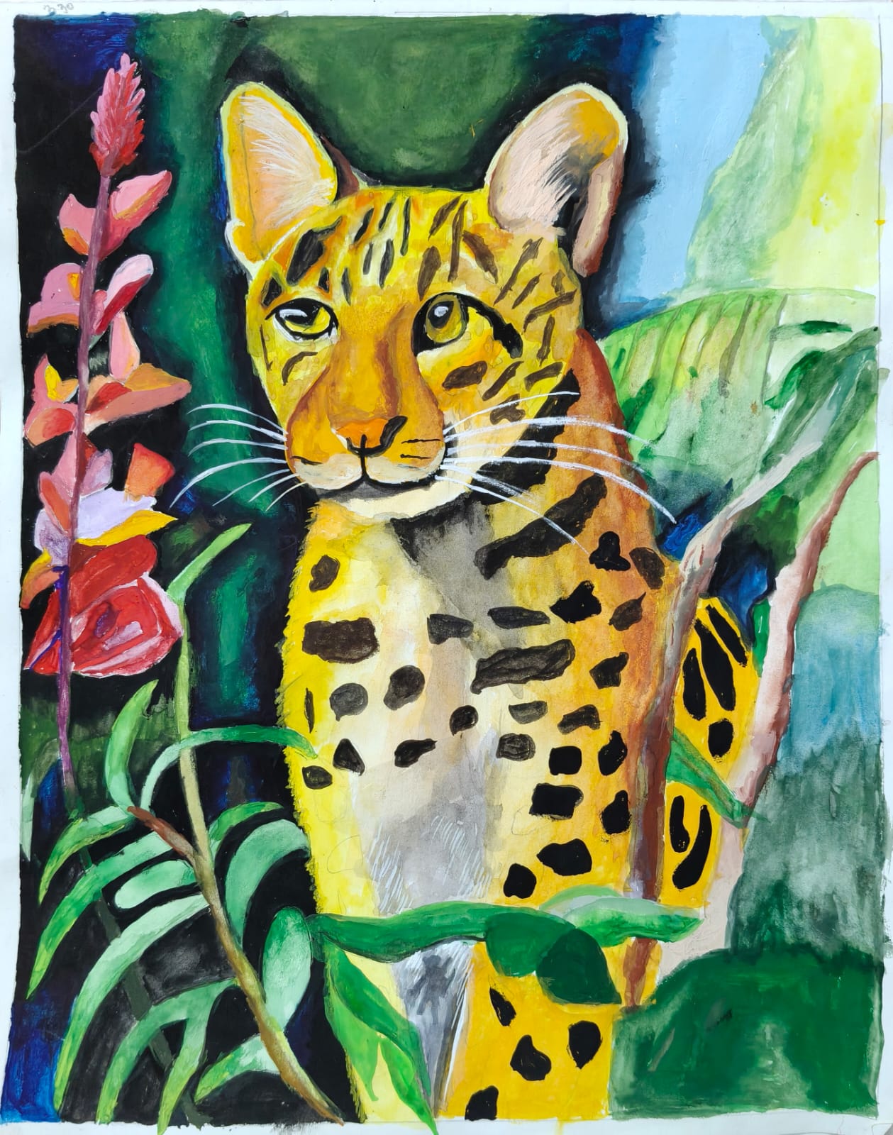 Leopard painting
