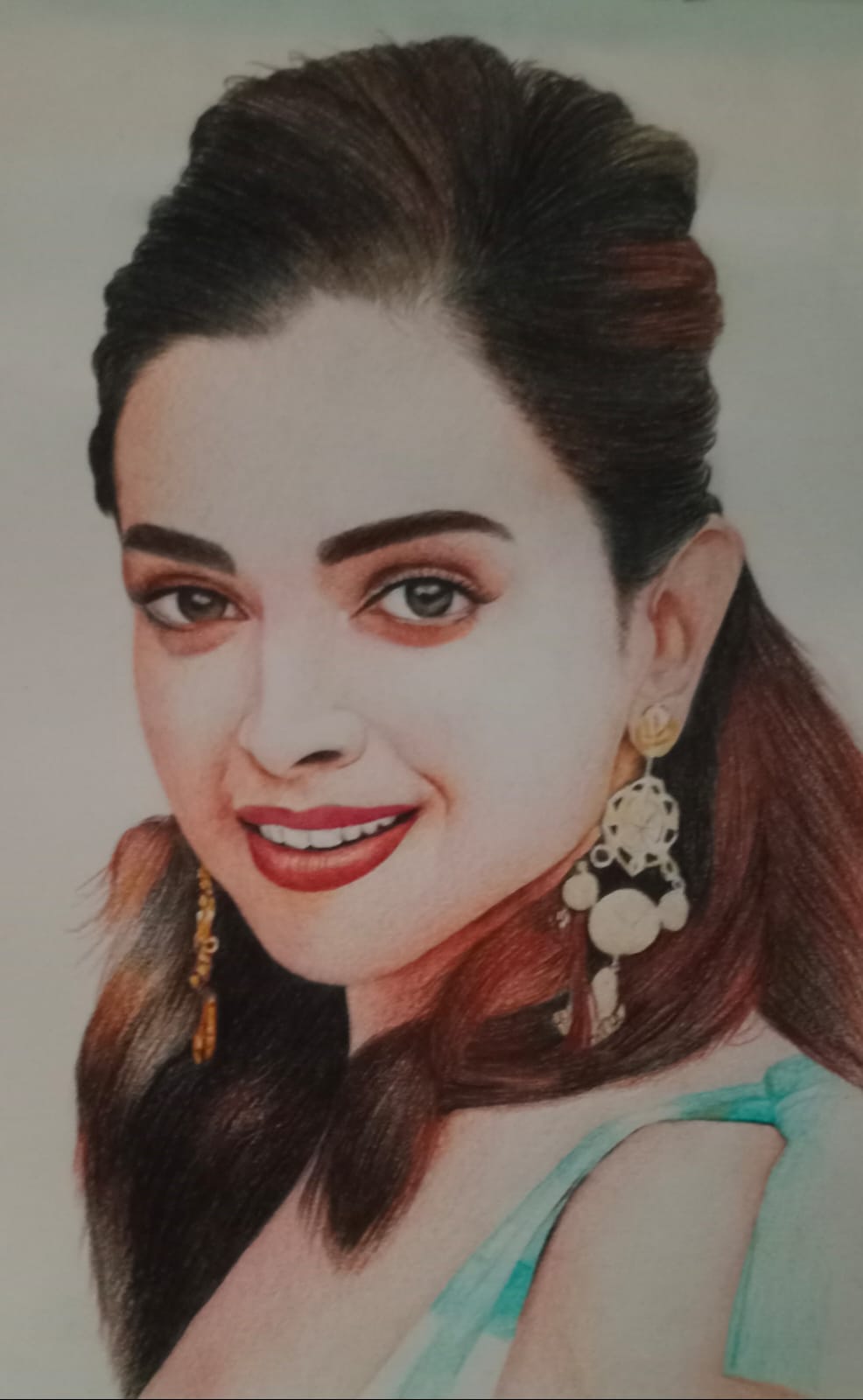 Colour pencil portrait