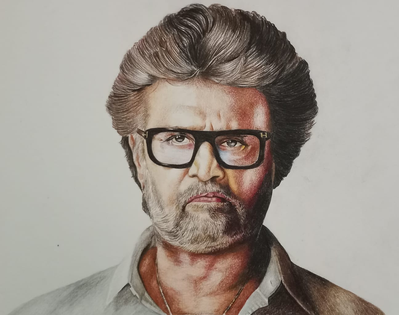 Colour pencil portrait