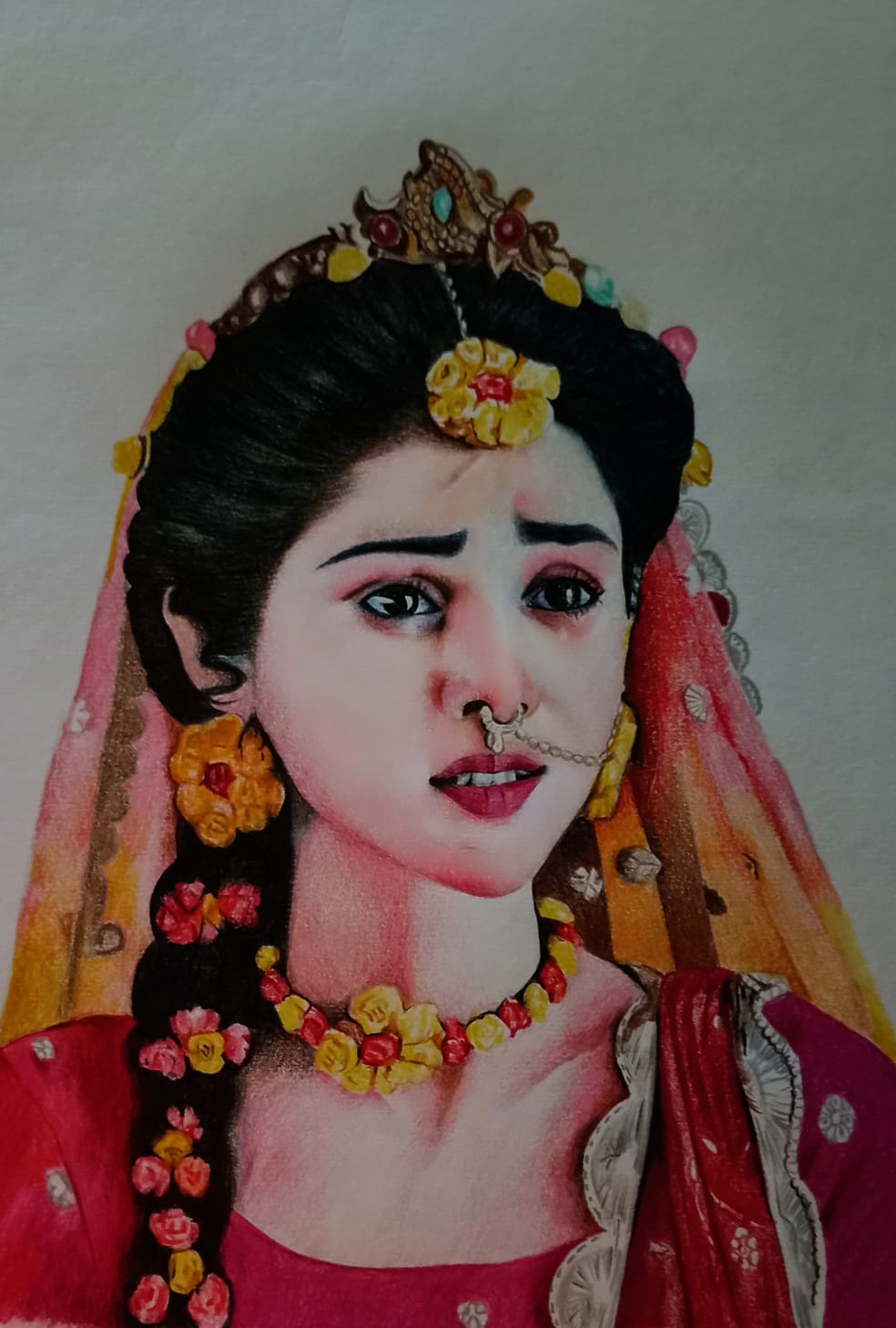 Colour pencil portrait