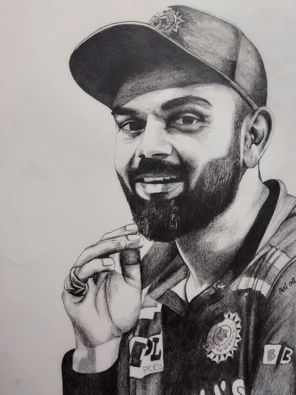 Pencil sports portrait