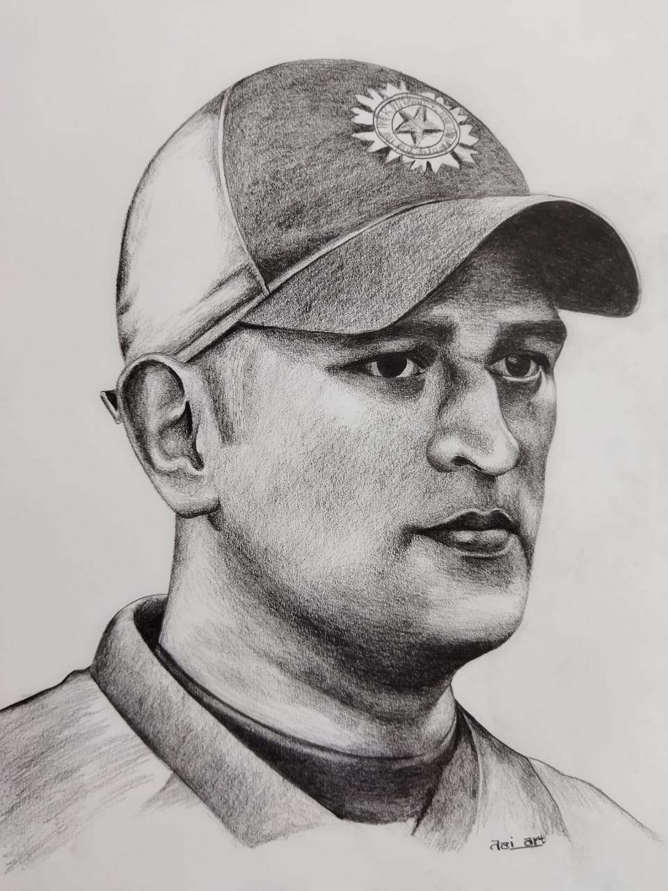 Pencil sports portrait