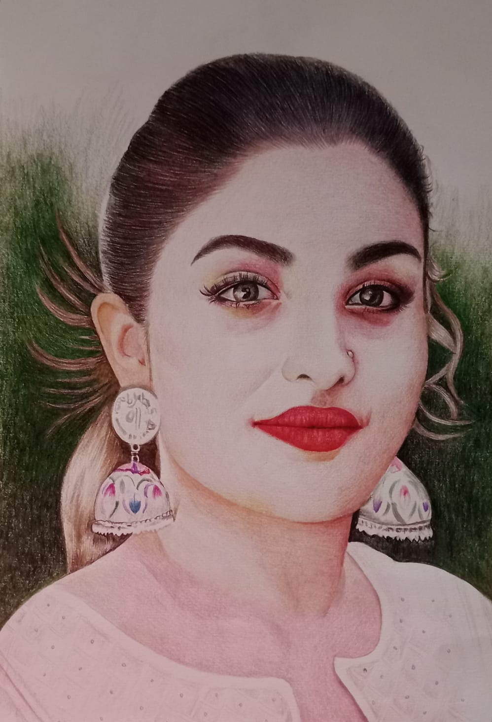 Colour pencil portrait
