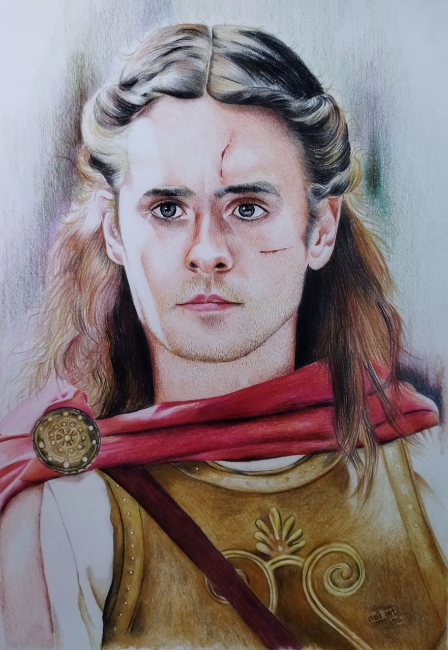 Colour pencil portrait