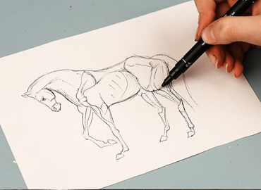 Drawing class at Art Lines Academy