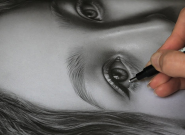 Pencil shading technique class